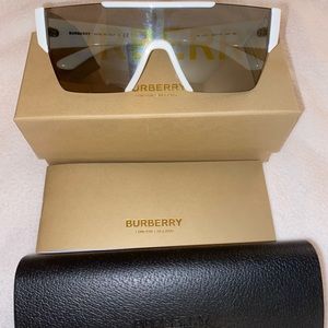 Burberry White Sunglasses
